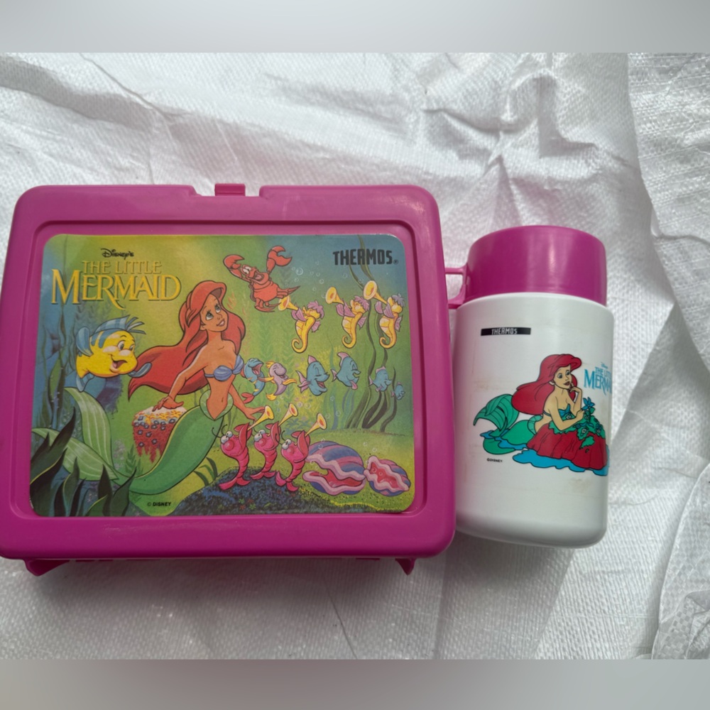 Disney The Little Mermaid Pink Lunchbox Set
